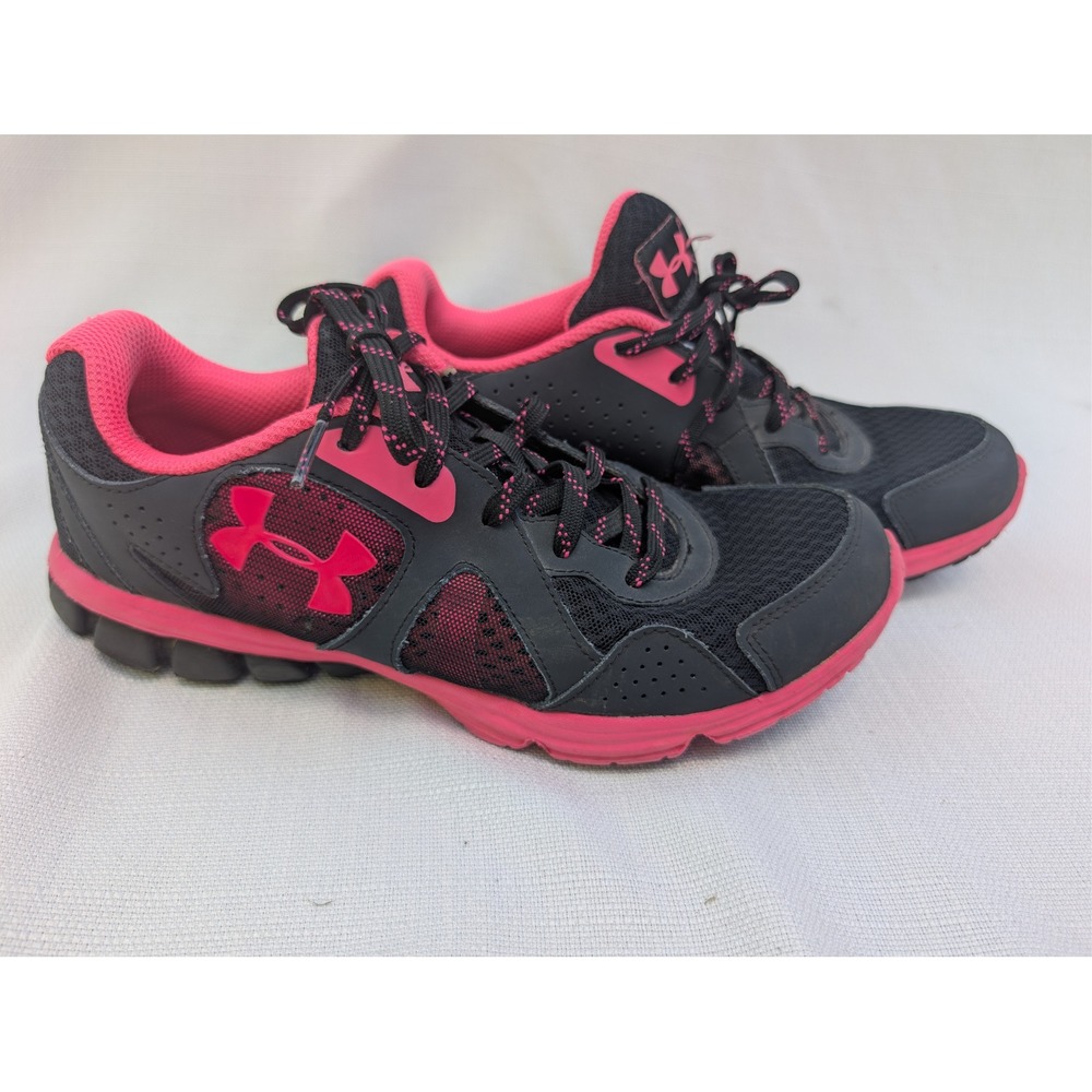 Under Armour‎ Endure Womens Size 9 Black Pink Running Shoes Sneakers 1246506-002